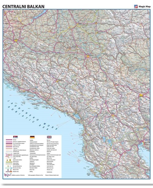 Г008 - Централни Балкан aуто карта