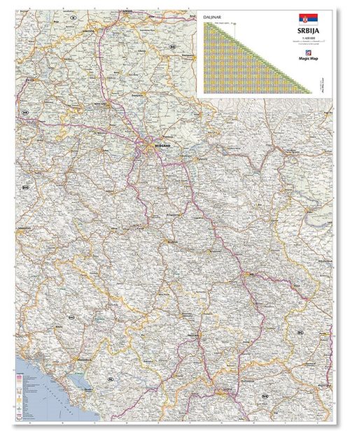 Г002 - Србија Ауто карта