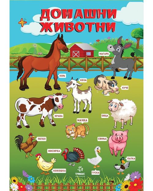 РП070 - 1 - Домаће животиње (постер)