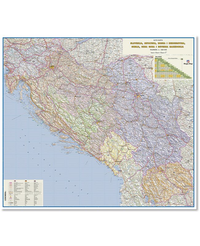 Г007 - Западни Балкан ауто карта